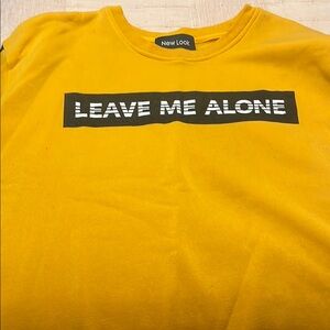 New Look Yellow Sweatsuit Leave Me Alone